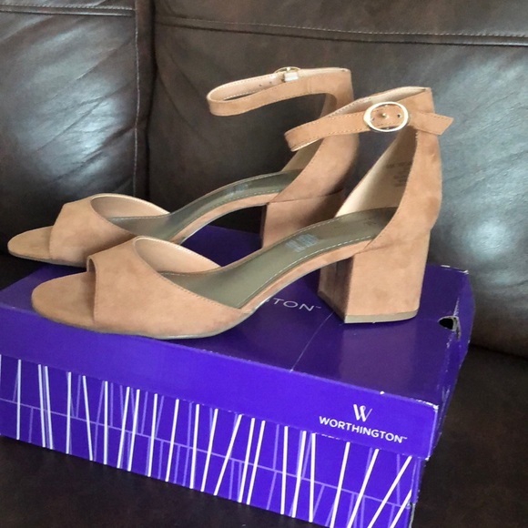 Worthington Womens Ischia Pumps Buckle Open Toe - Picture 4 of 8